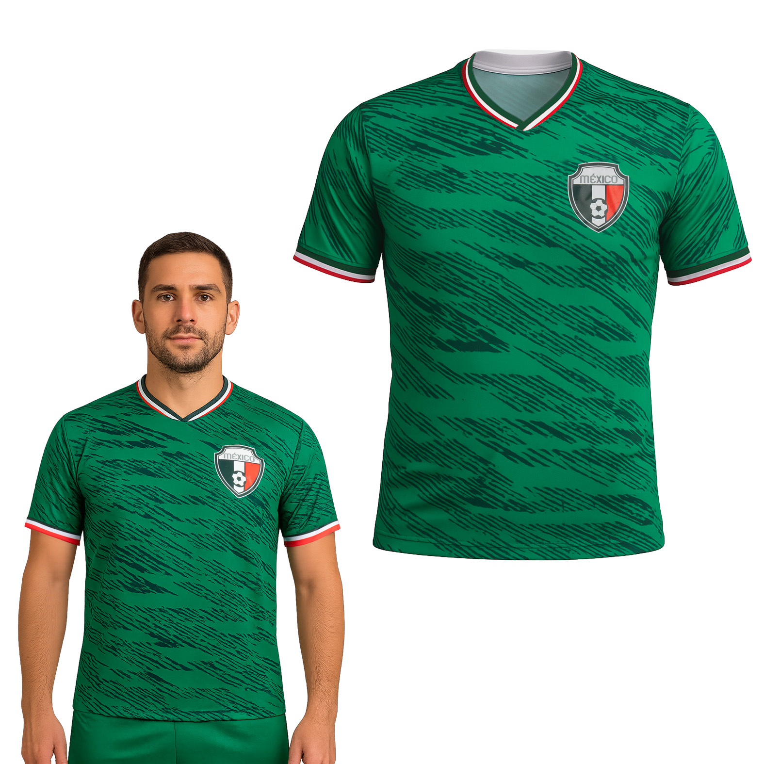 Playera promocionales tricolor