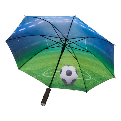 Paraguas promocionales soccer field