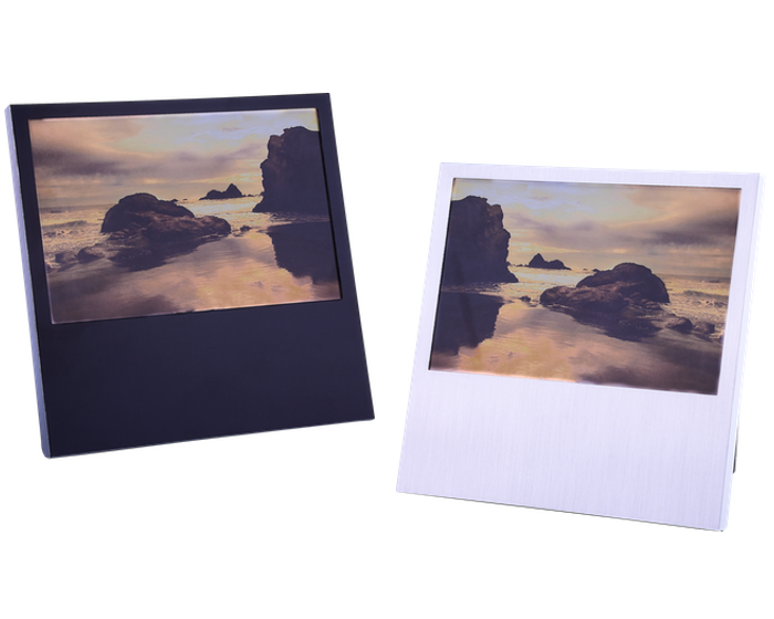 Portarretratos promocionales de aluminio greta