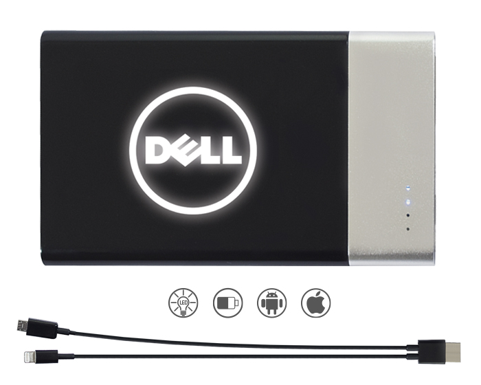 Bateria promocionales portatil con luz cap  4000 mah potenz