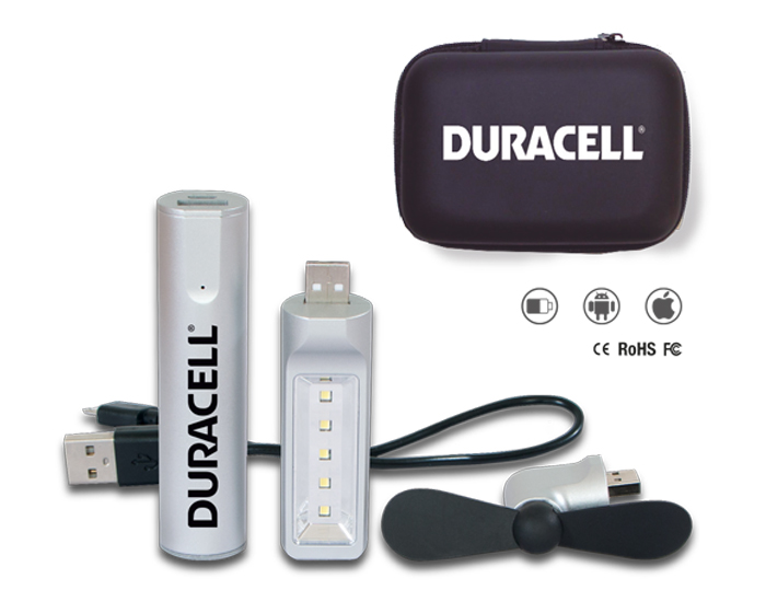 Kit promocionales de accesorios con bateria portatil cap  2200 mah save