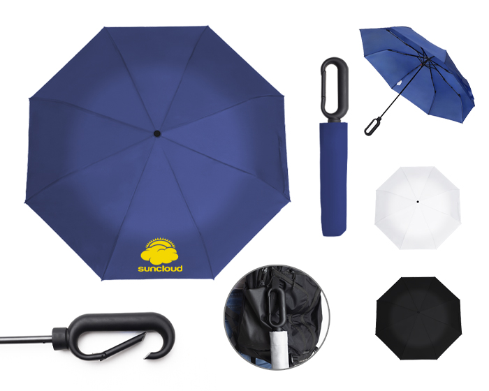 Paraguas promocionales con mango de gancho georgie