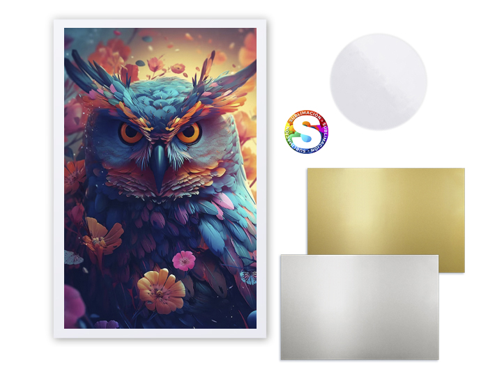 Lamina promocionales de aluminio 20*30 brillante de sublimacion mini glossy