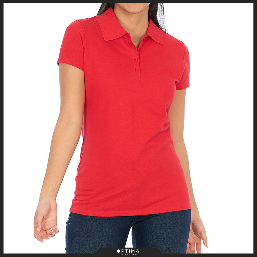 Playera tipo polo dama