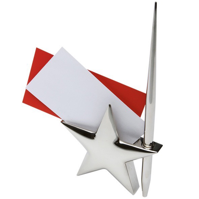 Porta tarjetas con pluma star memo holder