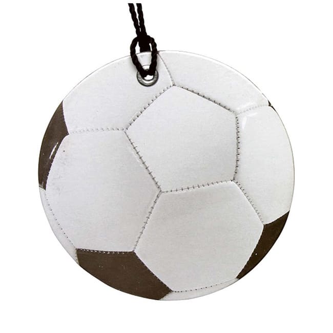 Sport luggage tag soccer
