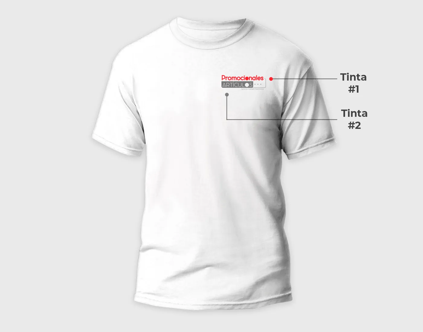 Técnica de serigrafía a dos tintas en pequeño formato para productos promocionales
