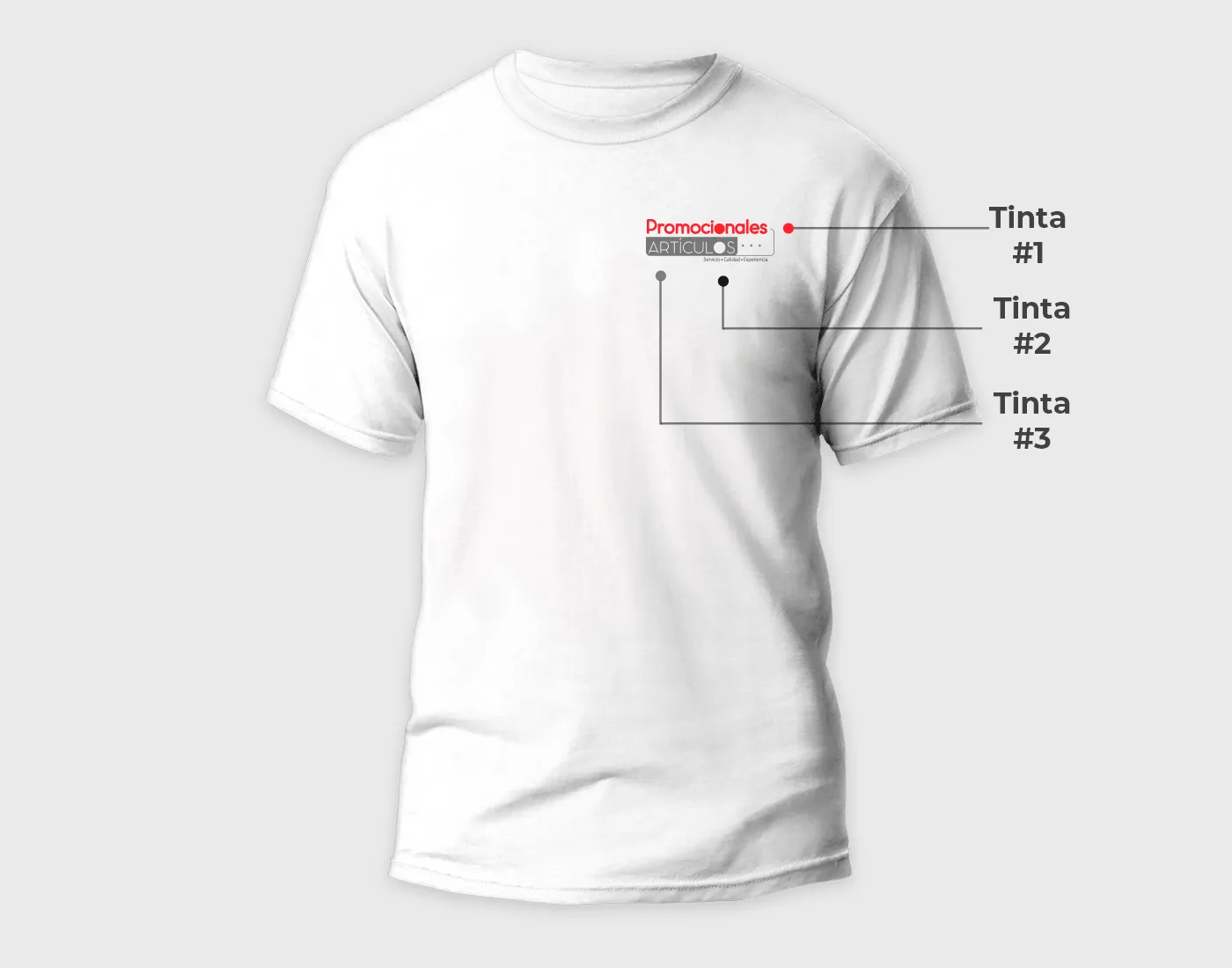 Técnica de serigrafía a tres tintas en pequeño formato para productos promocionales